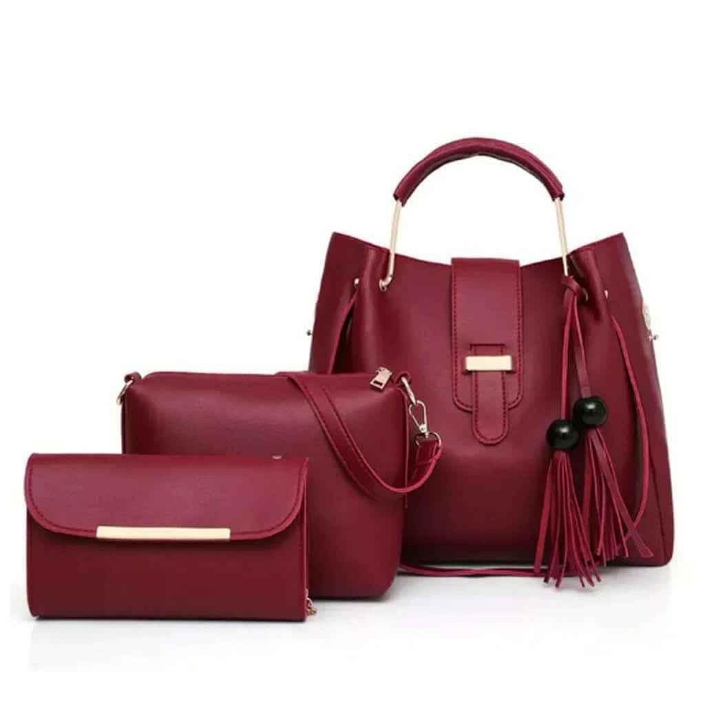 Alexa 3-Piece Handbag Set - Vivid Vogue